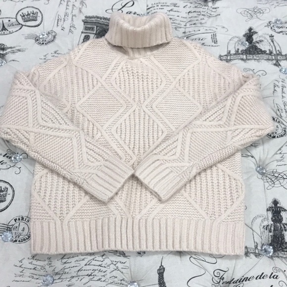 Caslon Chunky Cable Knit Turtleneck Sweater - Picture 4 of 4